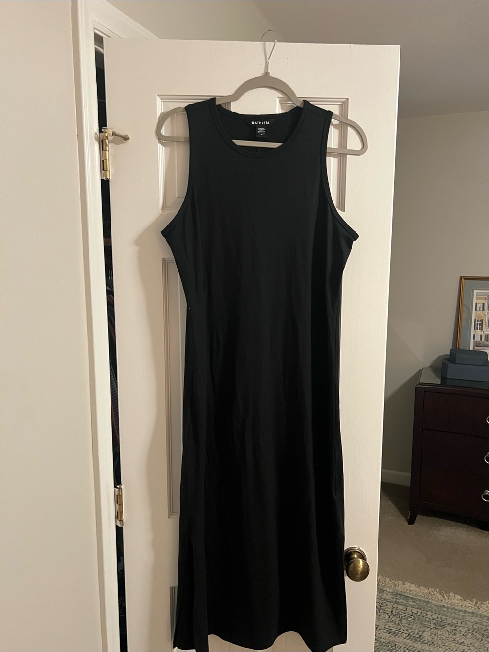 Athleta Yoga Black Sleeveless Midi Dress- NWOT